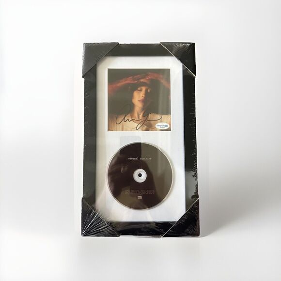 Ariana Grande Signed FULL Autographed Eternal Sunshine CD 12x7 in Frame w/ COA